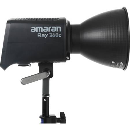 Amaran Ray 360c - zestaw, lampa LED COB (RGBWW, 1800-20000K, 360W, Bowens) + czasza + torba - bok lampy z czaszą